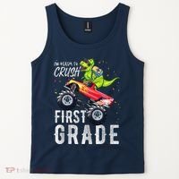 IM Ready To Crush First Grade Monster Truck Dinosaur Tank Top thumb 2