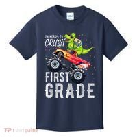 IM Ready To Crush First Grade Monster Truck Dinosaur Kids T-Shirt thumb 0