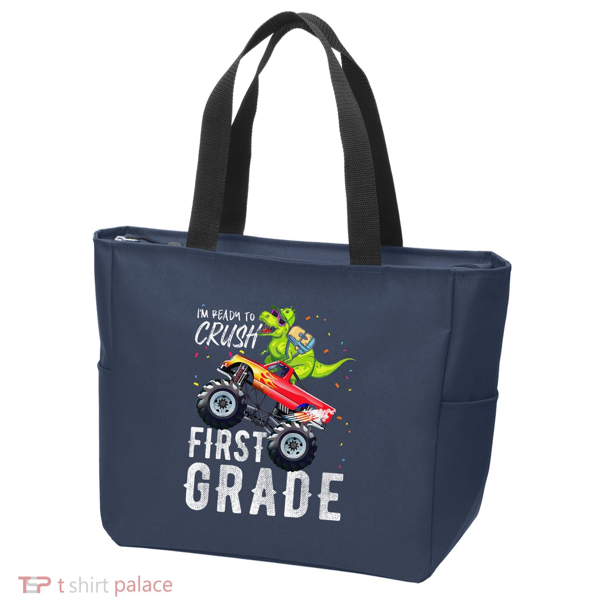 IM Ready To Crush First Grade Monster Truck Dinosaur Tote Bag