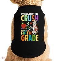 Im Ready To Crush Fifth Grade Back To School Cute Rabbit Gift Doggie Tank thumb 0