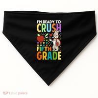 Im Ready To Crush Fifth Grade Back To School Cute Rabbit Gift USA-Made Doggie Bandana thumb 0