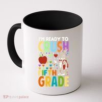 Im Ready To Crush Fifth Grade Back To School Cute Rabbit Gift Coffee Mug thumb 0