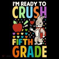 Im Ready To Crush Fifth Grade Back To School Cute Rabbit Gift Coffee Mug thumb 5