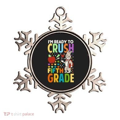 Im Ready To Crush Fifth Grade Back To School Cute Rabbit Gift Ornament