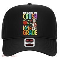 Im Ready To Crush Fifth Grade Back To School Cute Rabbit Gift Hat thumb 0