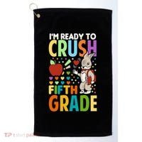 Im Ready To Crush Fifth Grade Back To School Cute Rabbit Gift Golf Towel thumb 0