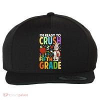 Im Ready To Crush Fifth Grade Back To School Cute Rabbit Gift Wool Snapback Cap thumb 0