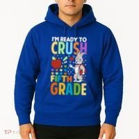 Im Ready To Crush Fifth Grade Back To School Cute Rabbit Gift Hoodie thumb 2