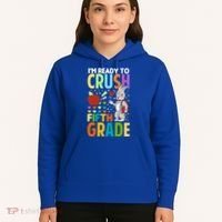 Im Ready To Crush Fifth Grade Back To School Cute Rabbit Gift Hoodie thumb 5
