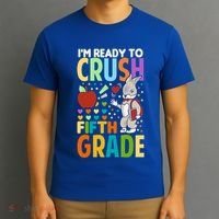 Im Ready To Crush Fifth Grade Back To School Cute Rabbit Gift T-Shirt thumb 3