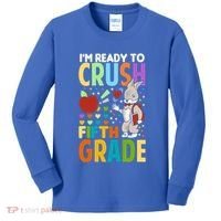 Im Ready To Crush Fifth Grade Back To School Cute Rabbit Gift Kids Long Sleeve Shirt thumb 0