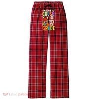 Im Ready To Crush Fifth Grade Back To School Cute Rabbit Gift Women's Flannel Plaid Pajama Pants thumb 0