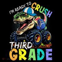 IM Ready To Crush Third Grade Monster Truck Dinosaur Coffee Mug thumb 5
