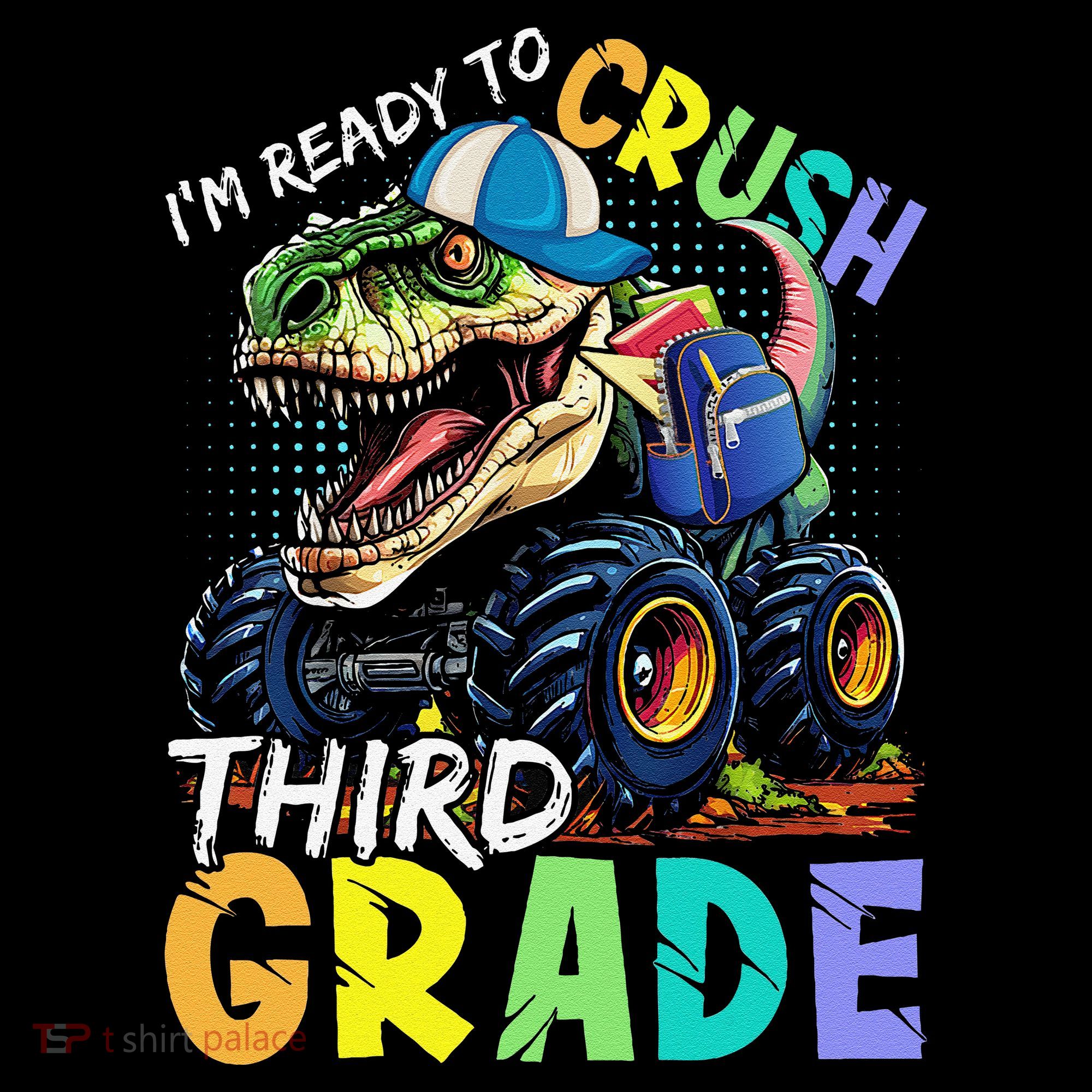 IM Ready To Crush Third Grade Monster Truck Dinosaur Coffee Mug