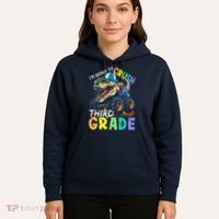 IM Ready To Crush Third Grade Monster Truck Dinosaur Hoodie thumb 5