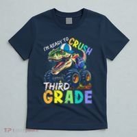 IM Ready To Crush Third Grade Monster Truck Dinosaur T-Shirt thumb 5