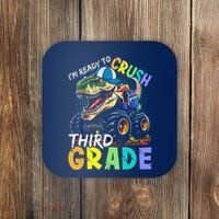 IM Ready To Crush Third Grade Monster Truck Dinosaur Coaster thumb 0