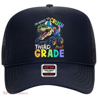 IM Ready To Crush Third Grade Monster Truck Dinosaur Hat