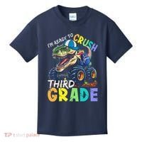 IM Ready To Crush Third Grade Monster Truck Dinosaur Kids T-Shirt thumb 0