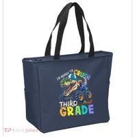 IM Ready To Crush Third Grade Monster Truck Dinosaur Tote Bag thumb 2
