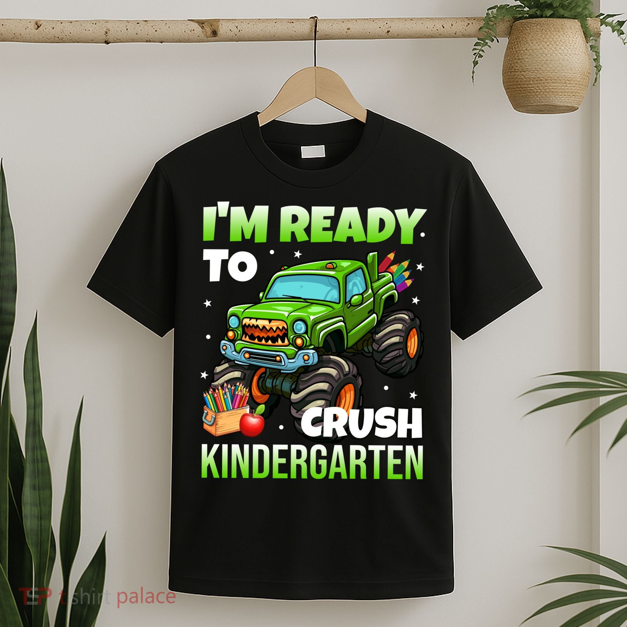I'm Ready To Crush Kindergarten Monster Truck T-Shirt