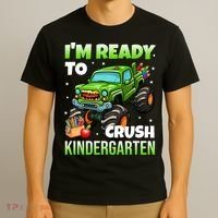 I'm Ready To Crush Kindergarten Monster Truck T-Shirt thumb 3