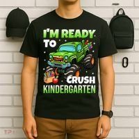 I'm Ready To Crush Kindergarten Monster Truck T-Shirt thumb 6