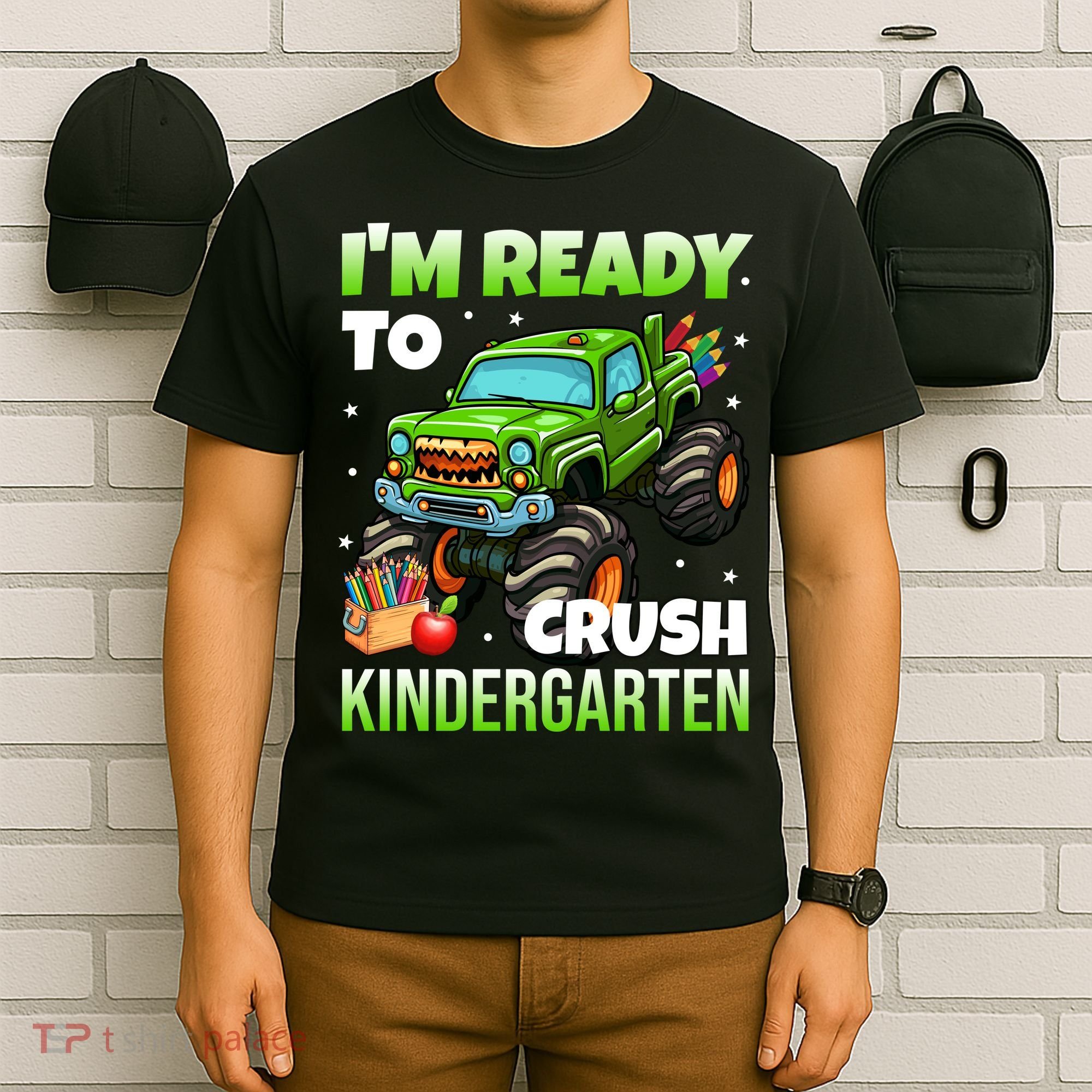 I'm Ready To Crush Kindergarten Monster Truck T-Shirt