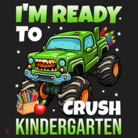 I'm Ready To Crush Kindergarten Monster Truck Beanie thumb 2