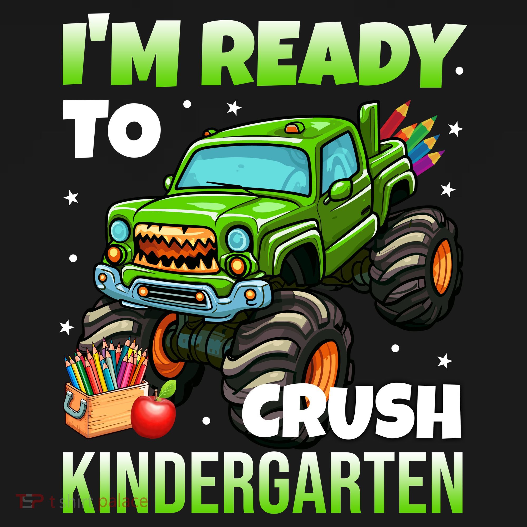 I'm Ready To Crush Kindergarten Monster Truck Polo