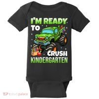 I'm Ready To Crush Kindergarten Monster Truck Baby Bodysuit thumb 0