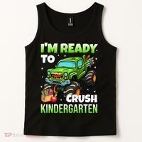 I'm Ready To Crush Kindergarten Monster Truck Tank Top thumb 2