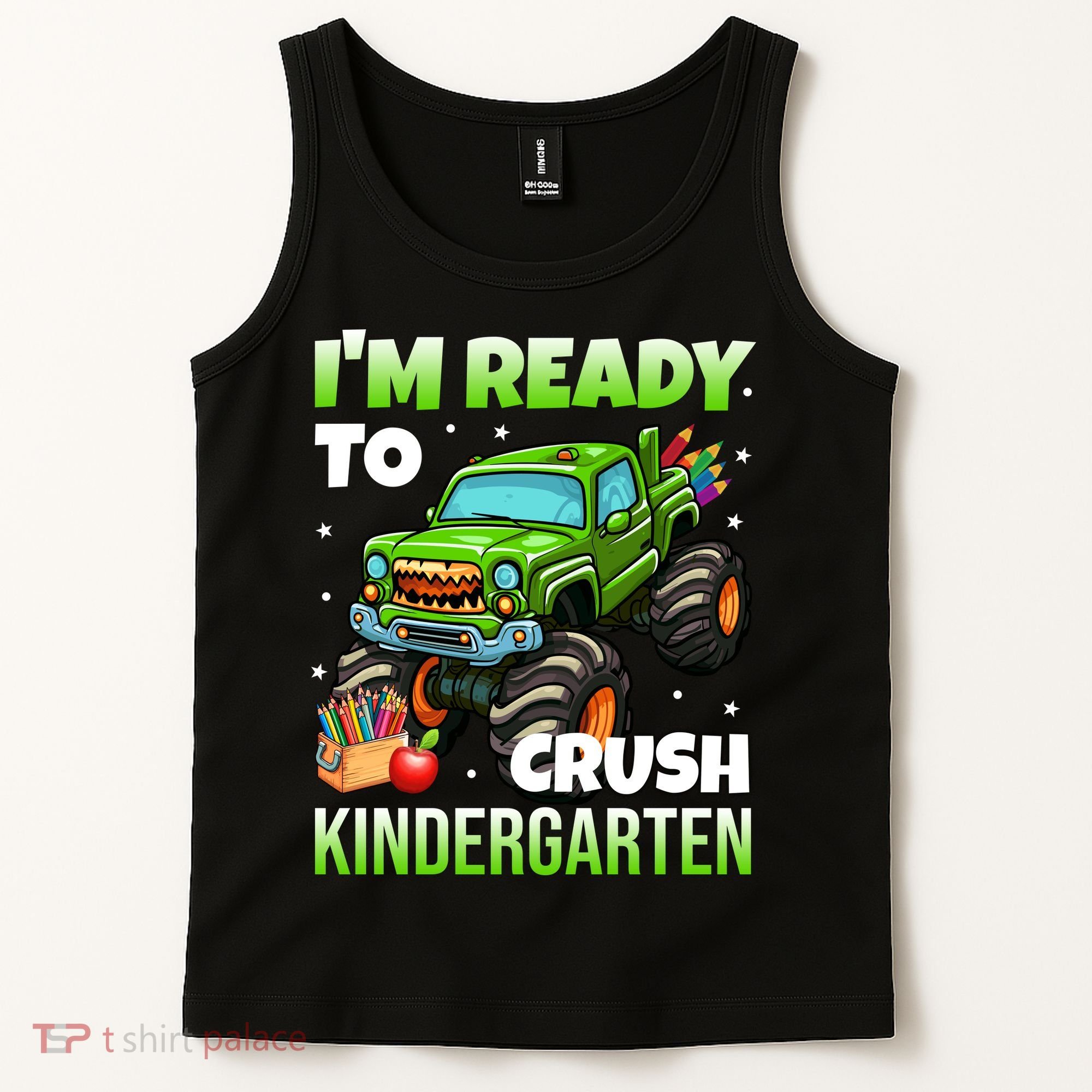 I'm Ready To Crush Kindergarten Monster Truck Tank Top