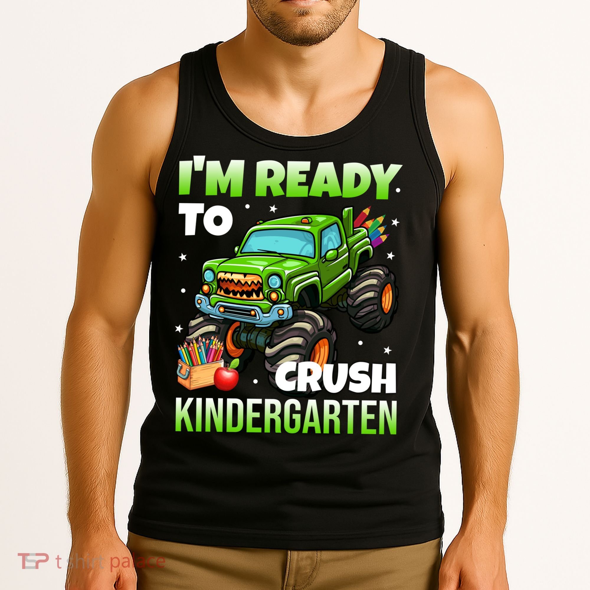 I'm Ready To Crush Kindergarten Monster Truck Tank Top
