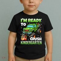 I'm Ready To Crush Kindergarten Monster Truck Toddler T-Shirt thumb 2