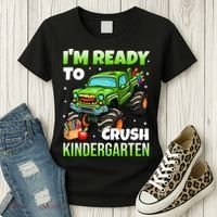 I'm Ready To Crush Kindergarten Monster Truck Women's T-Shirt thumb 3