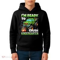I'm Ready To Crush Kindergarten Monster Truck Kids Hoodie thumb 4