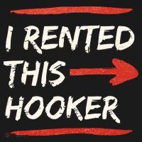 I Rented This Hooker Offensive Adult Humor Ornament thumb 1