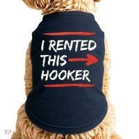 I Rented This Hooker Offensive Adult Humor Doggie Tank thumb 0