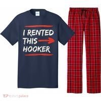 I Rented This Hooker Offensive Adult Humor Pajama Set thumb 0