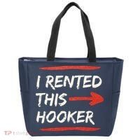 I Rented This Hooker Offensive Adult Humor Tote Bag thumb 0