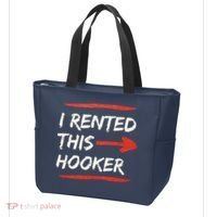 I Rented This Hooker Offensive Adult Humor Tote Bag thumb 3