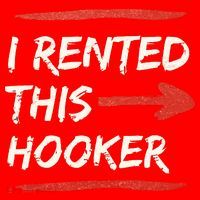 I Rented This Hooker Offensive Adult Humor Santa Hat thumb 1