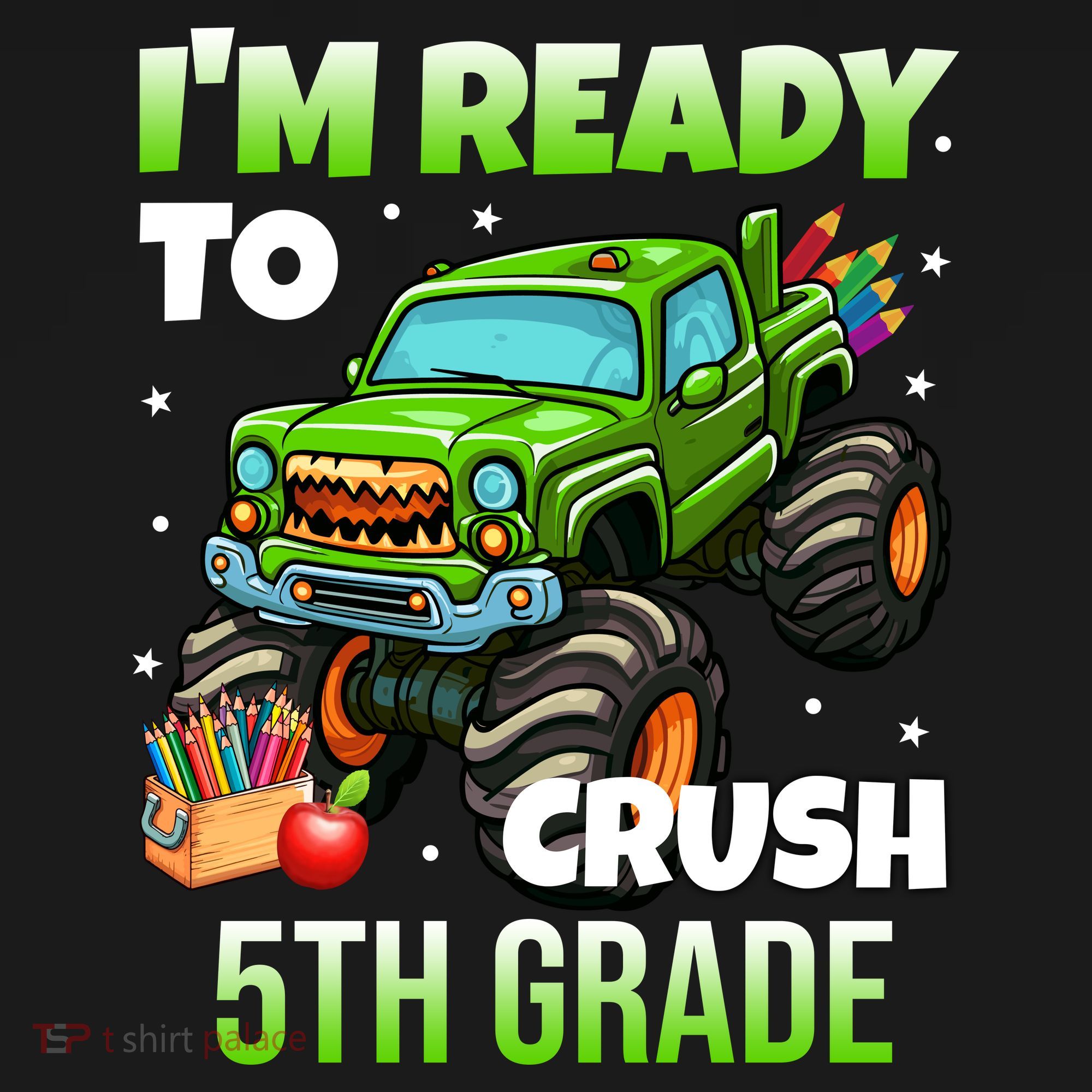 I'm Ready To Crush 5th Grade Monster Truck Mousepad