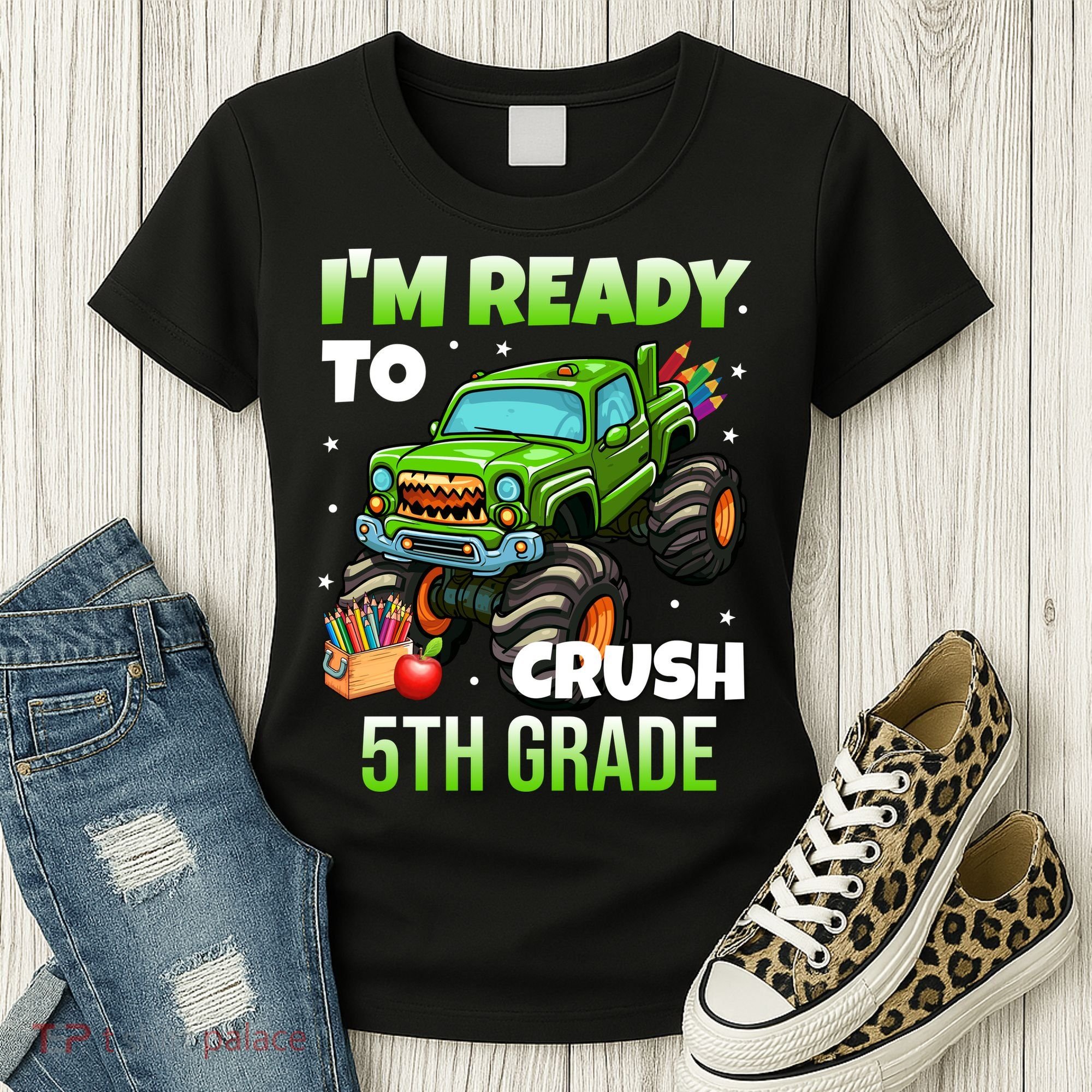 I'm Ready To Crush 5th Grade Monster Truck Women's T-Shirt