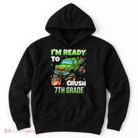 I'm Ready To Crush 7th Grade Monster Truck Hoodie thumb 0