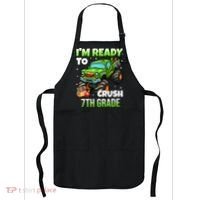 I'm Ready To Crush 7th Grade Monster Truck Apron thumb 0