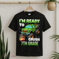I'm Ready To Crush 7th Grade Monster Truck T-Shirt thumb 2