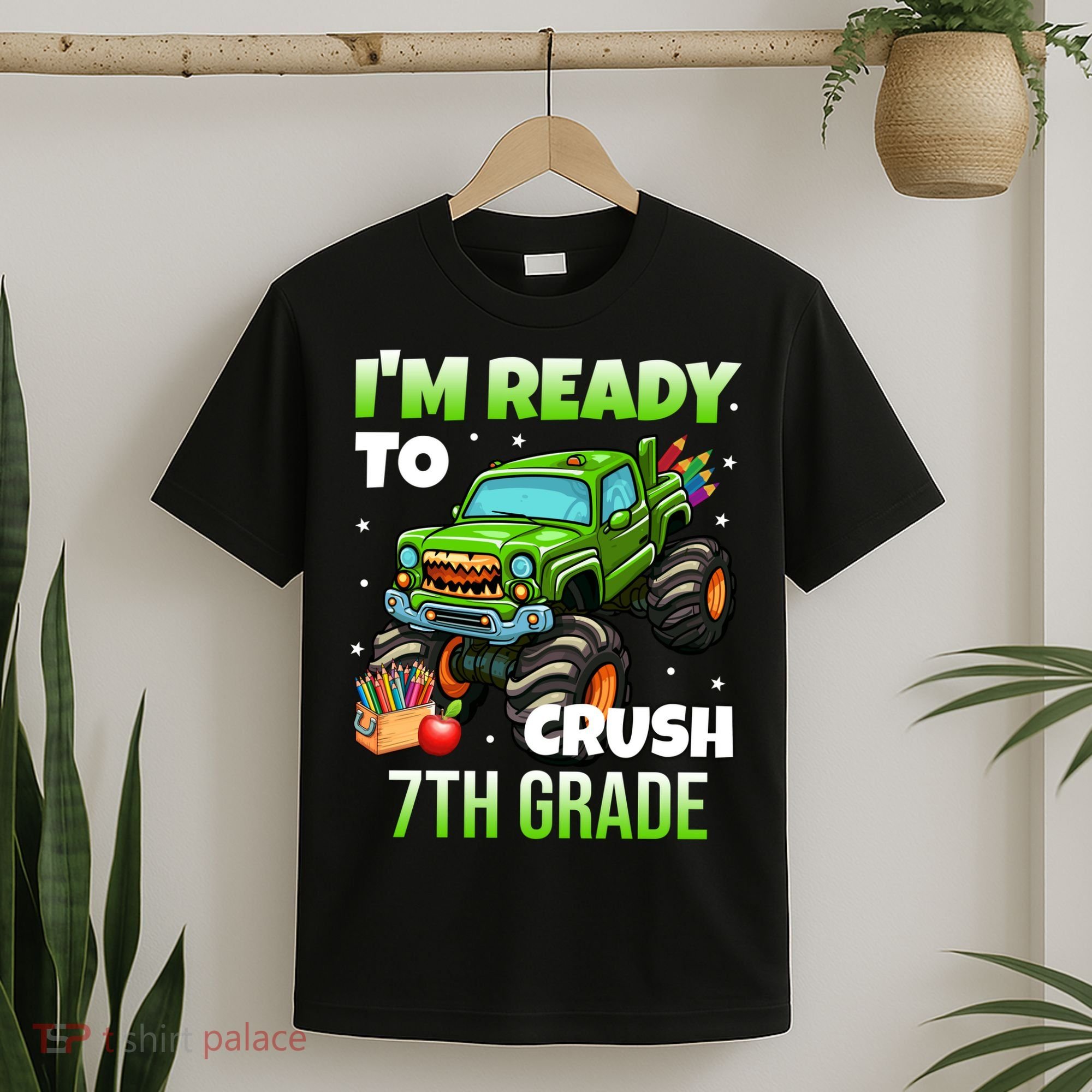 I'm Ready To Crush 7th Grade Monster Truck T-Shirt