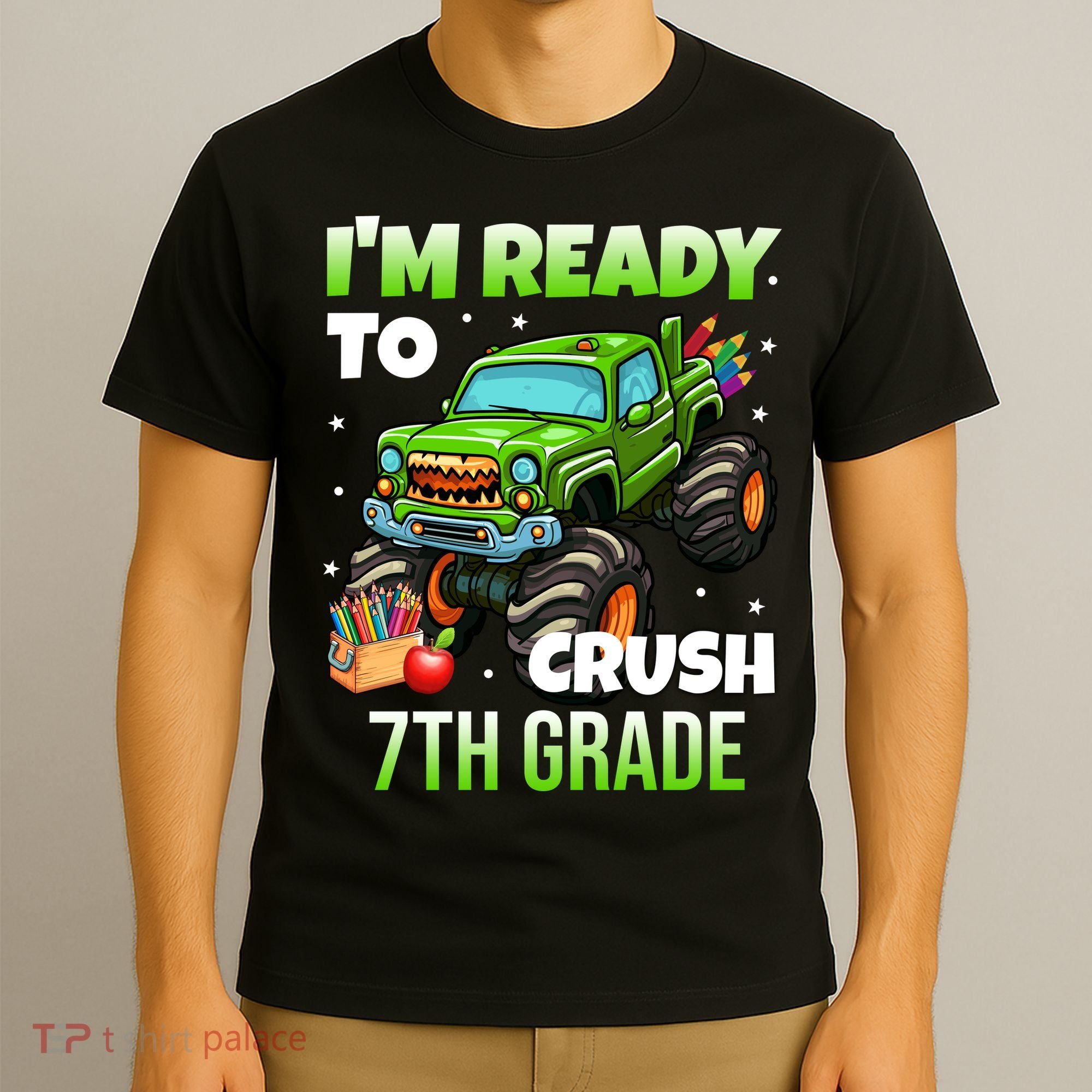 I'm Ready To Crush 7th Grade Monster Truck T-Shirt